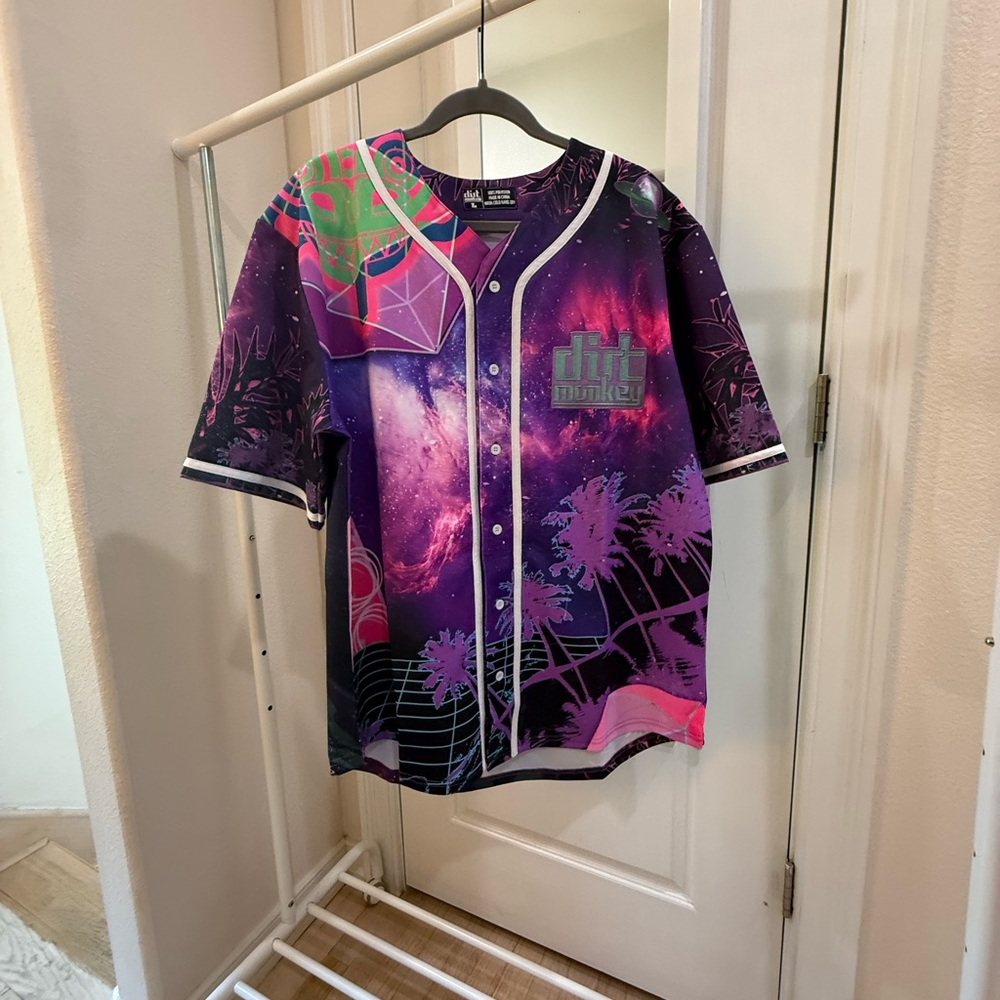 Dirt Monkey Space Bender Baseball Jersey - Size L
